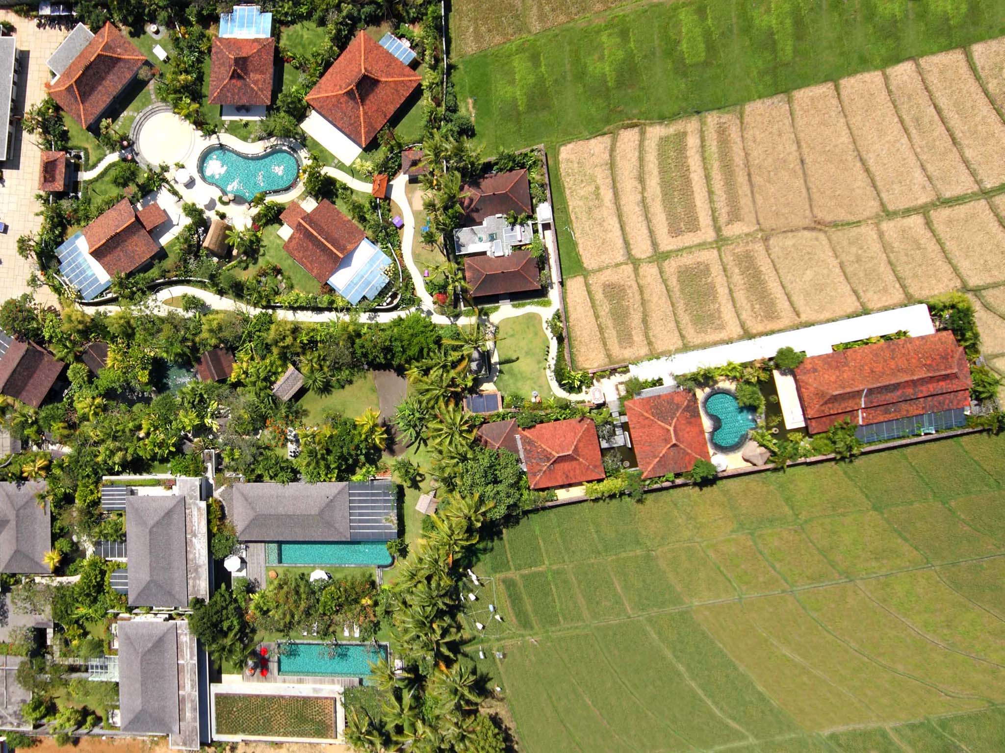 Dea Villas - Aerial picture - Dea Villas - Villa Radha, Canggu, Bali
